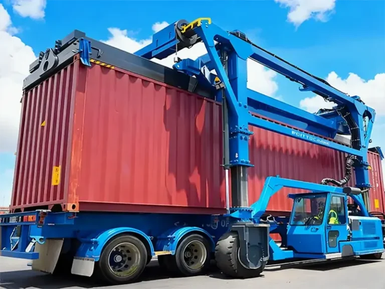 Портальный погрузчик автоконтейнеровоз