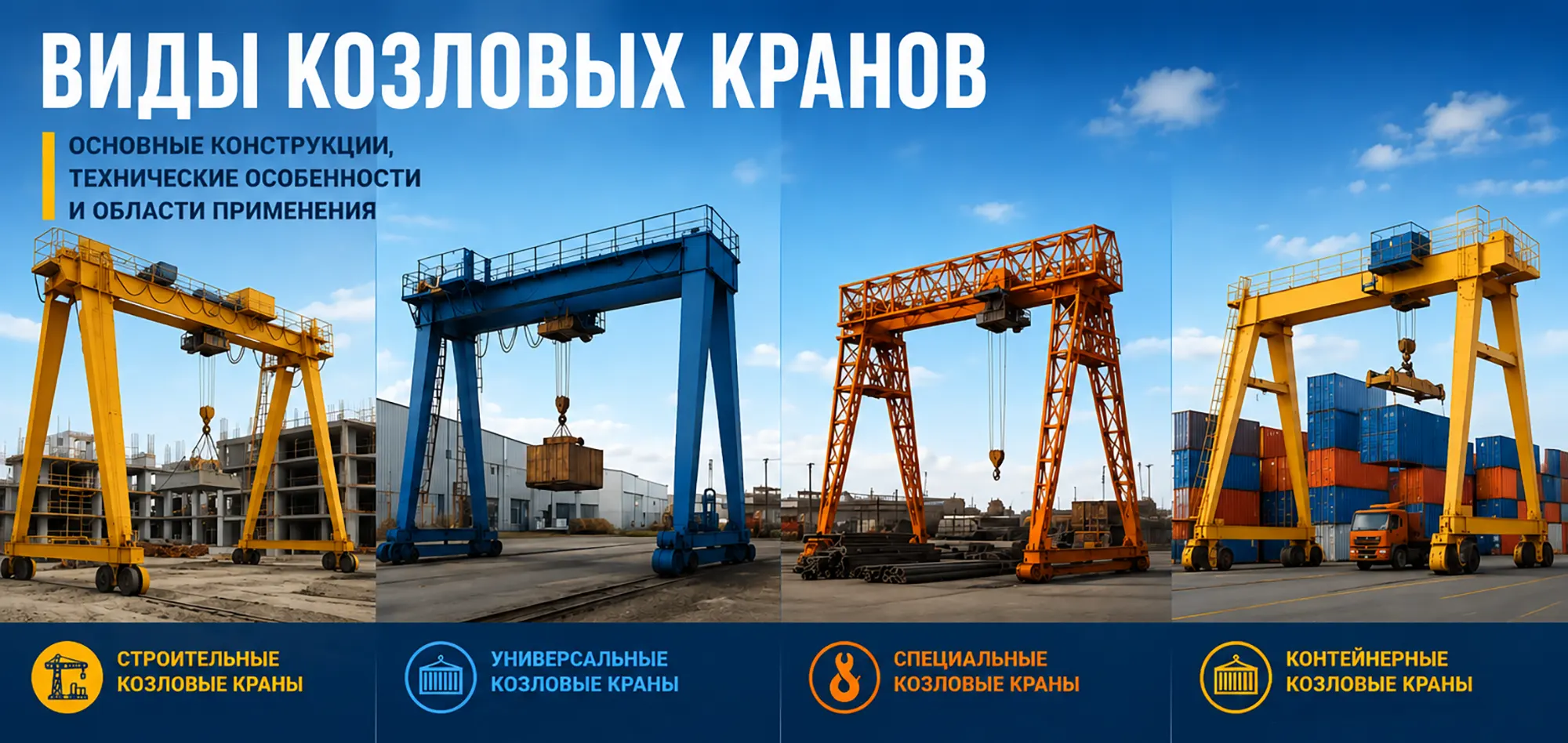 Классификация козловых кранов