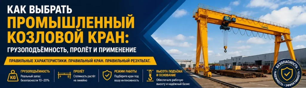 Как выбрать промышленный козловой кран